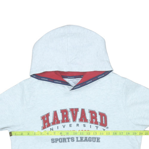 Harvard University Boys Grey Pullover Hoodie 16 Years Fleece Sports League