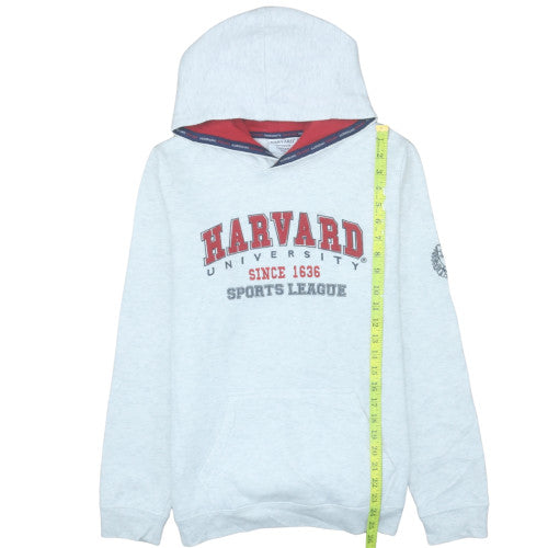 Harvard University Boys Grey Pullover Hoodie 16 Years Fleece Sports League