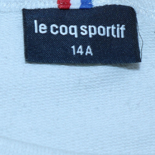 Le Coq Sportif Boys Blue Sweatshirt 14 Years Colourblock Crew Neck