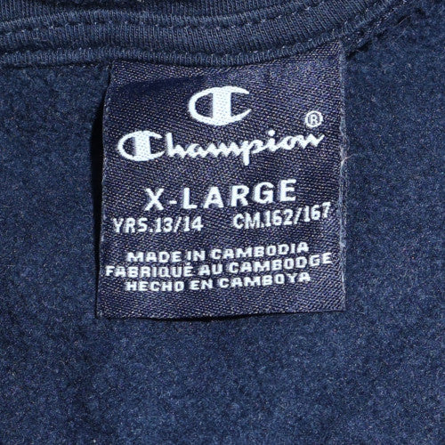 Champion Boys Blue 13-14 Years Track Jacket Full Zip Fleece Activewear