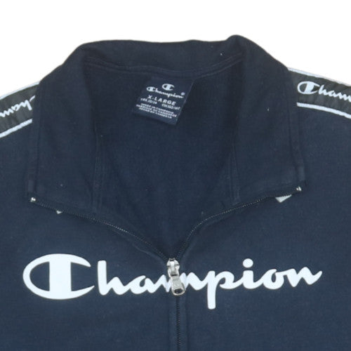 Champion Boys Blue 13-14 Years Track Jacket Full Zip Fleece Activewear