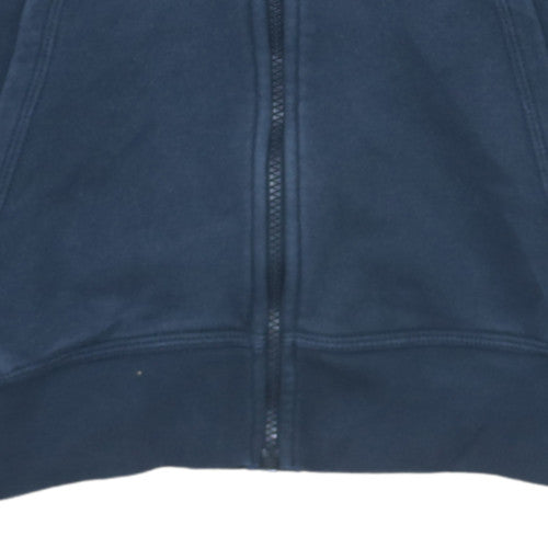 Nike Men's Navy Full Zip Hoodie M Cotton Blend Sportswear
