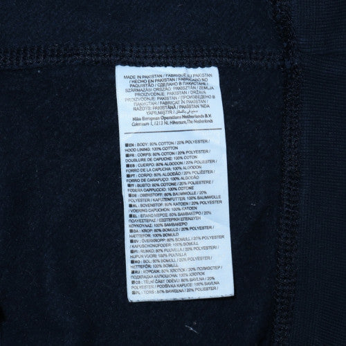 Nike Men's Navy Full Zip Hoodie M Cotton Blend Sportswear