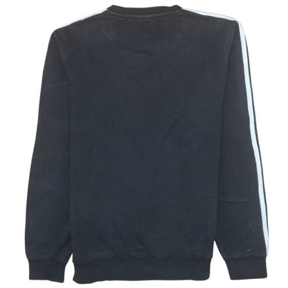 Brand and care label for Adidas Women Black S Pullover Sweatshirt Logo Long Sleeve Crew Neck