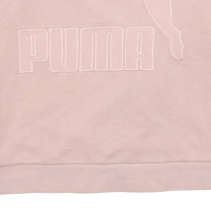 Additional view of Puma Women Pink Logo Crew Neck Pullover Sweatshirt, size 10