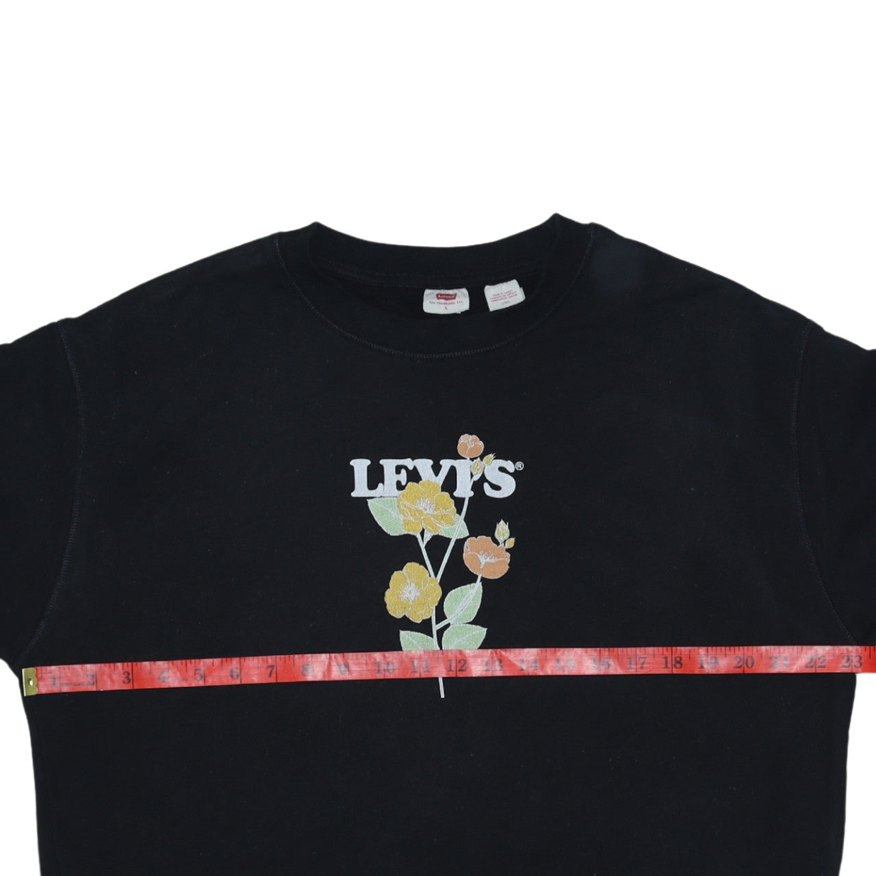 Levi’s Men’s Black Graphic Flower Pullover Sweatshirt Size L