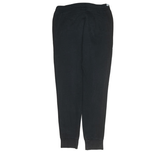 Puma Womens Black Jogger Sweatpants M Fleece Elastic Waist