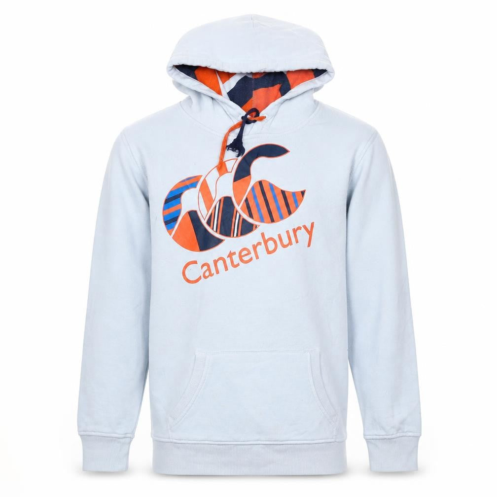 Canterbury Boys White Hooded Pullover Sweatshirt Size 14 Years Uglies Logo