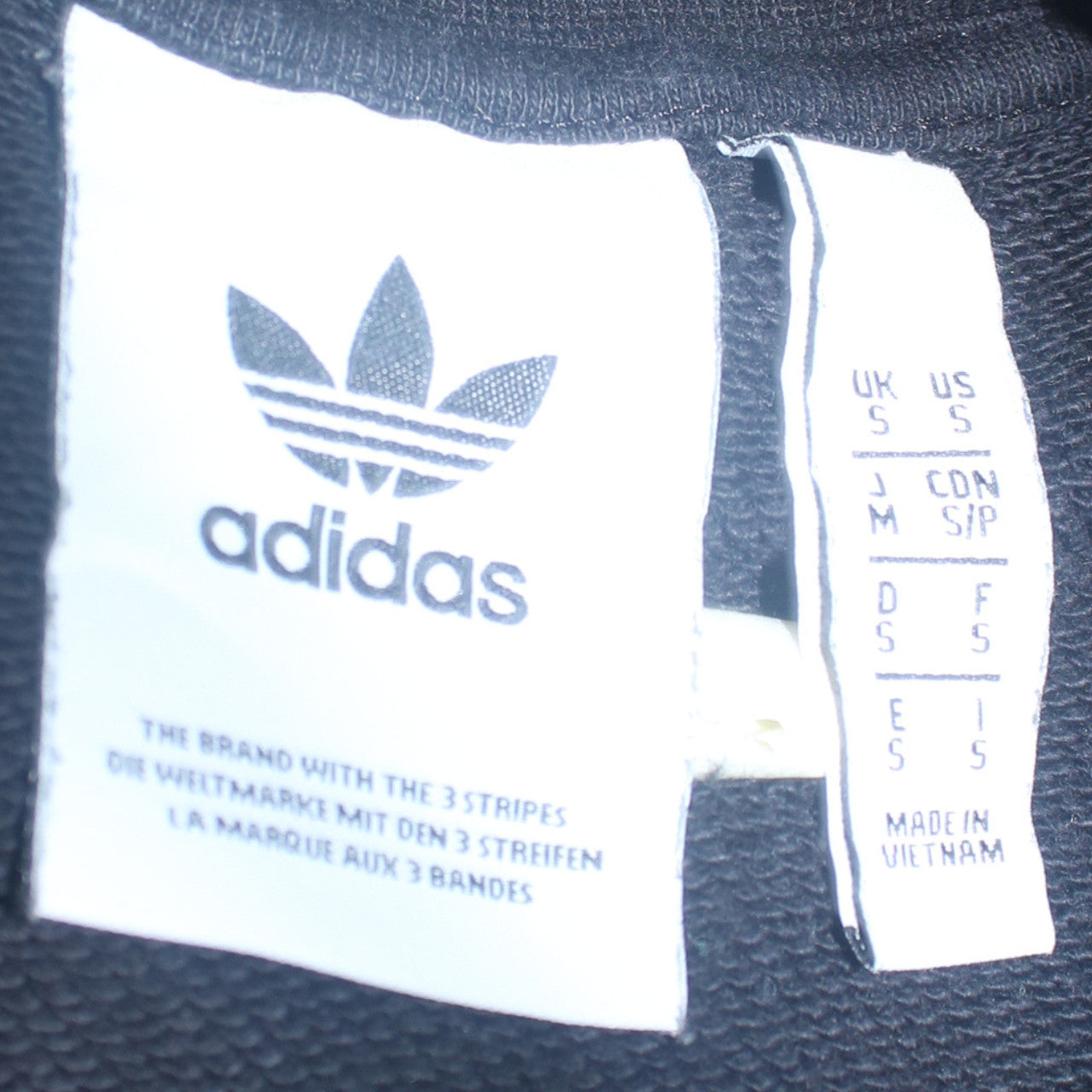 Adidas Mens Black Small Trefoil Logo Pullover Sweatshirt