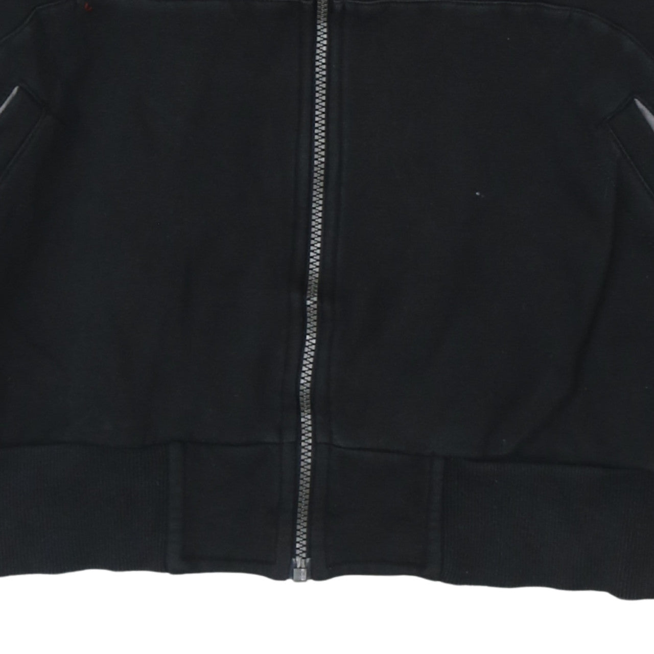 Puma Men's Black Track Jacket L Cotton Blend Full Zip Sportswear