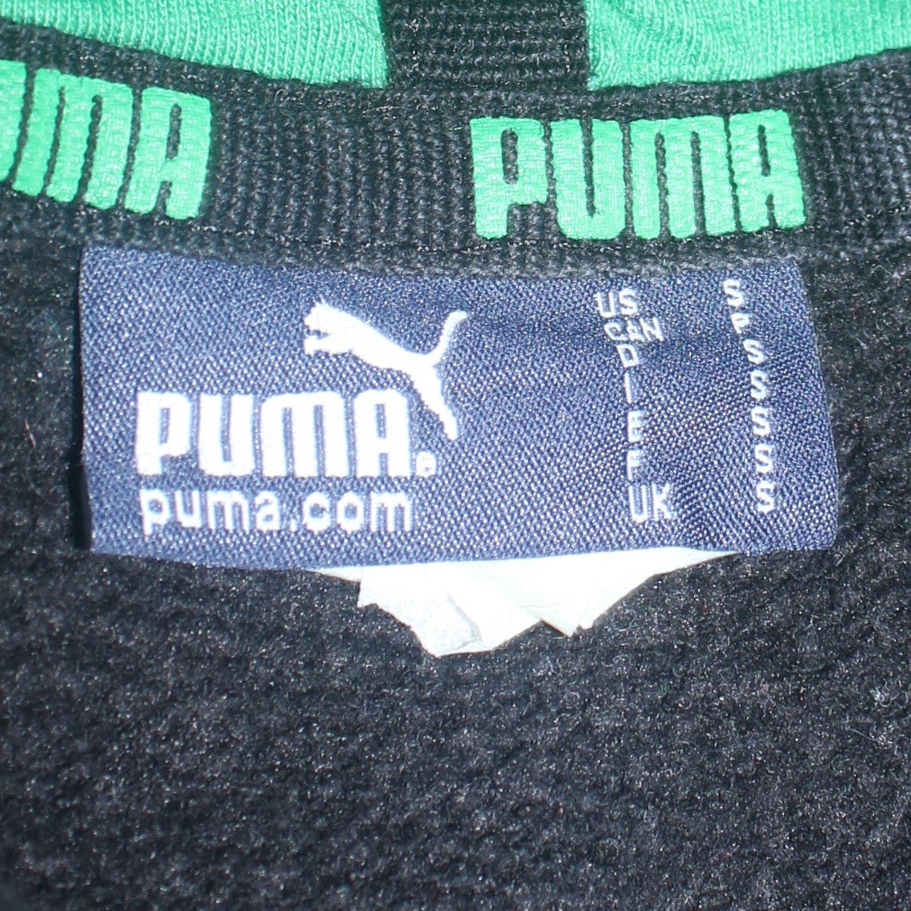 Puma Men’s Black Green Ireland Rugby Hoodie Size S Pullover