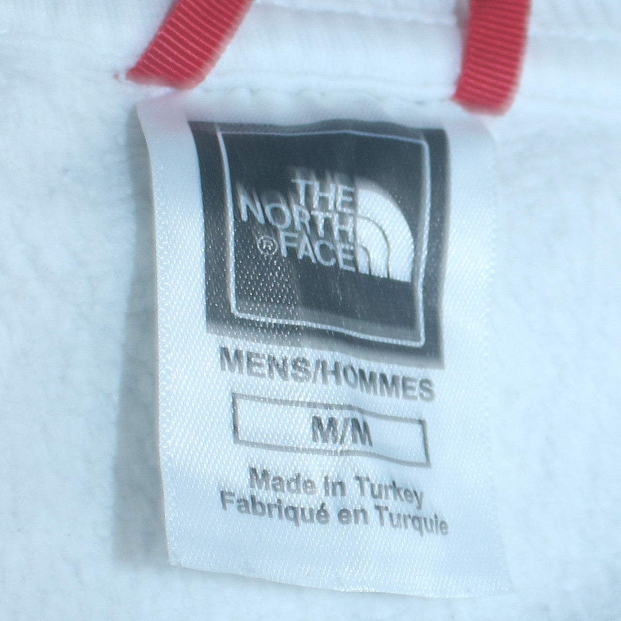 The North Face Men's White Logo Crew Neck Cotton Sweatshirt M