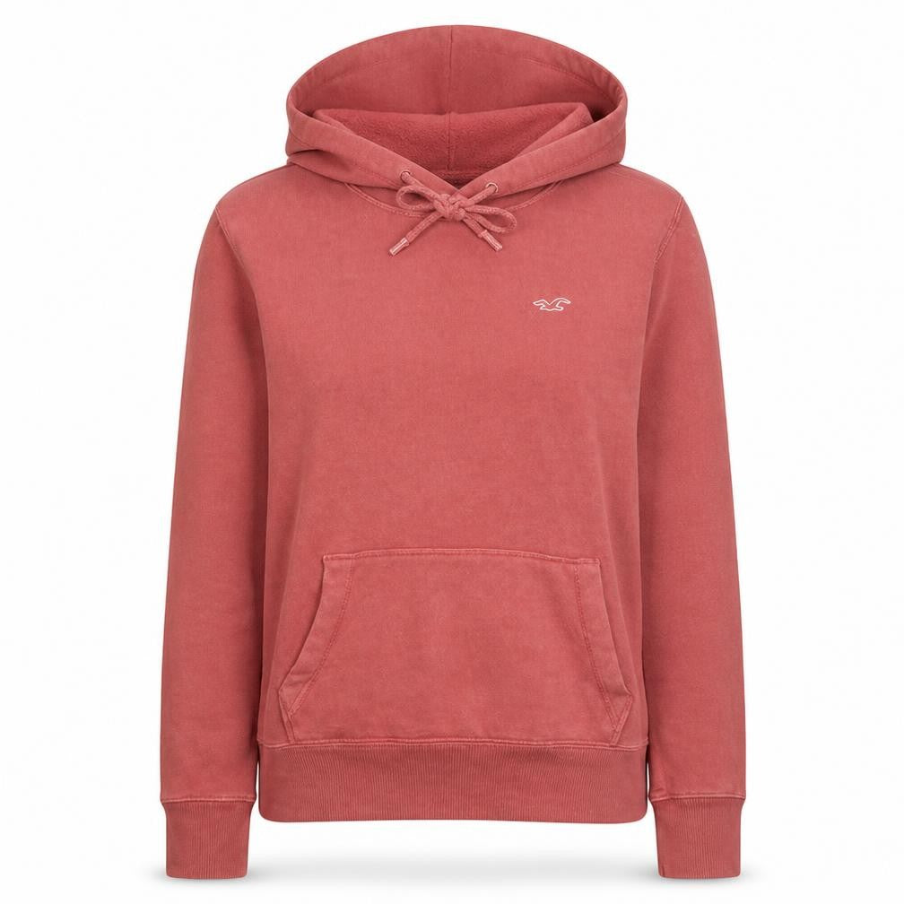Hollister Co. Women's Pink Pullover Hoodie XS Regular Cotton Blend