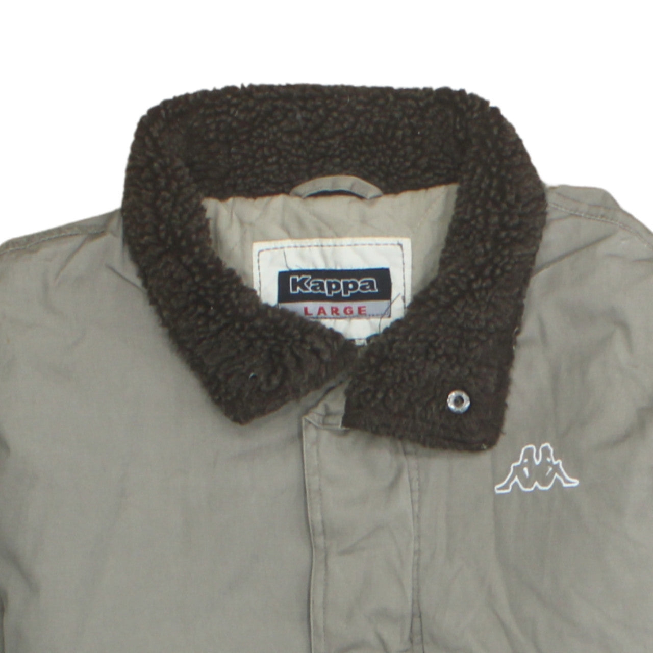 Kappa Men’s Beige Cotton Bomber Jacket Lined Size L