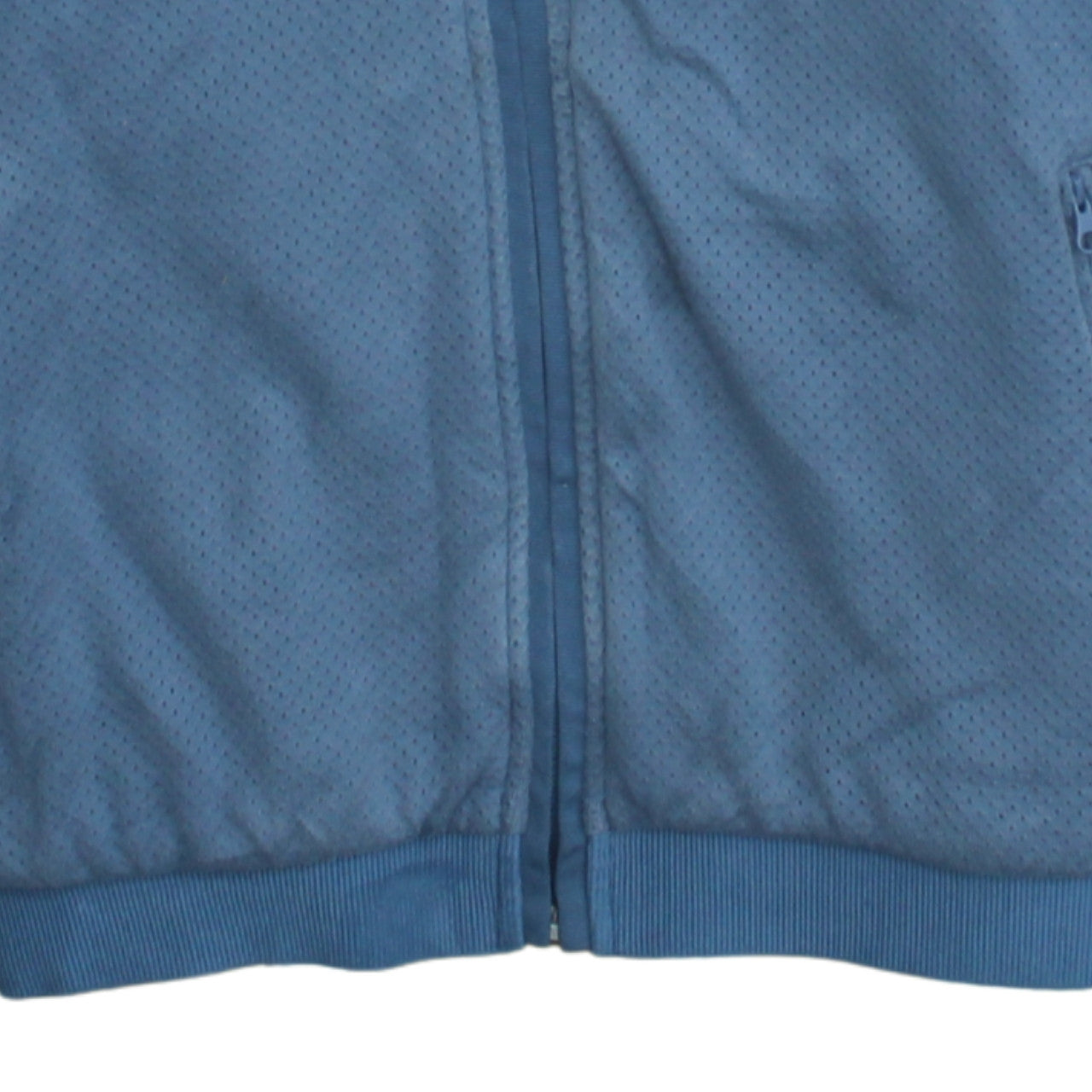 Nike Men's Blue Full Zip Hoodie Size L Lightweight Cotton