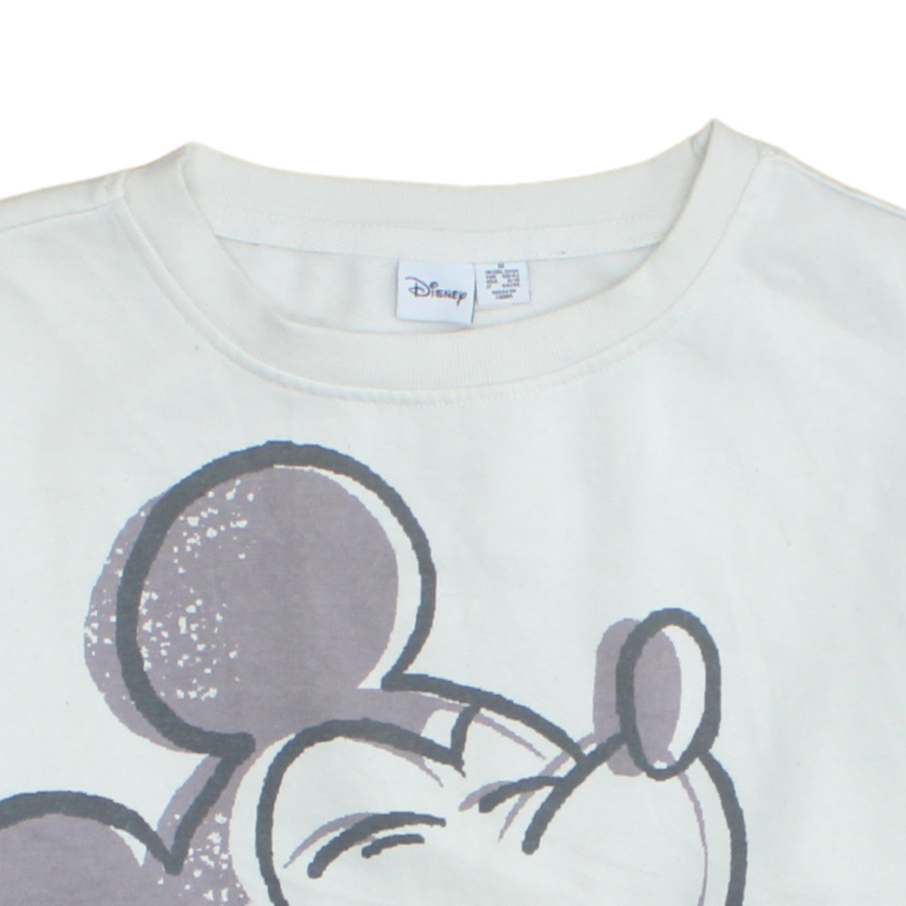 Disney Women White Mickey Mouse Pullover Sweatshirt Size M