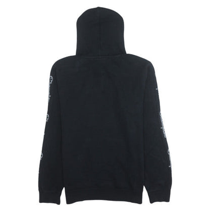 Champion Men's Black Medium Pullover Hoodie with Logo Graphic