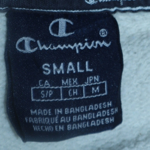 Champion Men's White Small Pullover Sweatshirt Logo Crew Neck