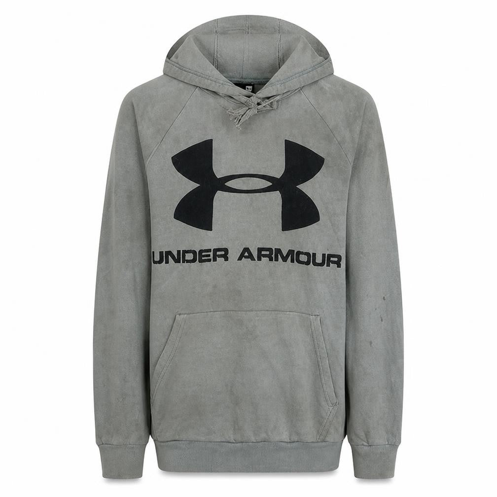 Under Armour Women's Grey Pullover Hoodie Small Lightweight Logo