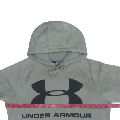 Under Armour Women's Grey Pullover Hoodie Small Lightweight Logo