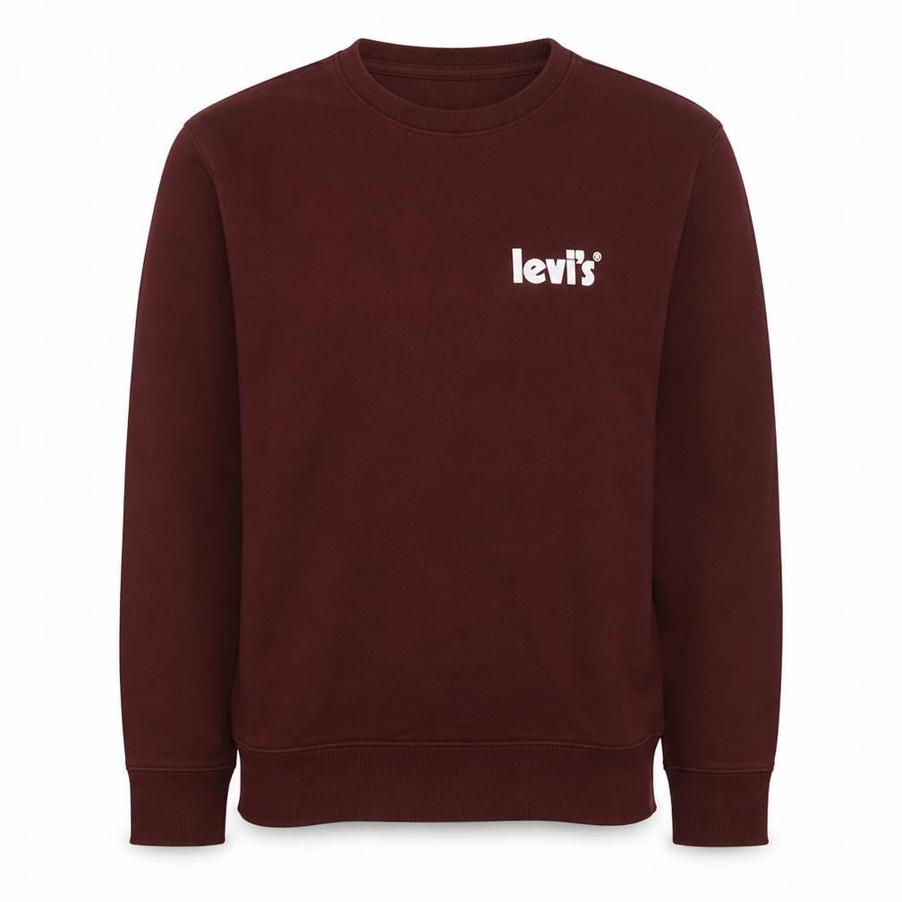 Levi's Women Burgundy Relaxed Fit Crew Neck Sweatshirt XS