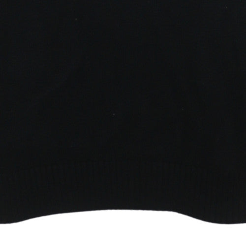 Tommy Hilfiger Boys Black V-Neck Cotton Nylon Jumper Size 14 Years