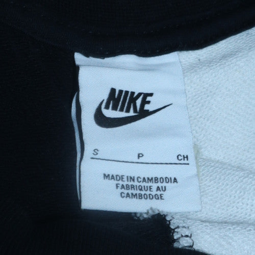 Nike Women’s Black & White Colourblock Crew Neck Sweatshirt Size S