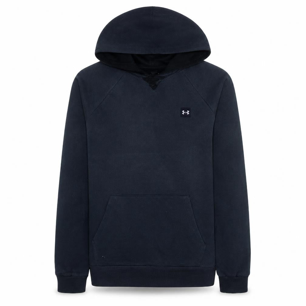 Under Armour Men's Black Pullover Hoodie Size L Relaxed Fit Fleece