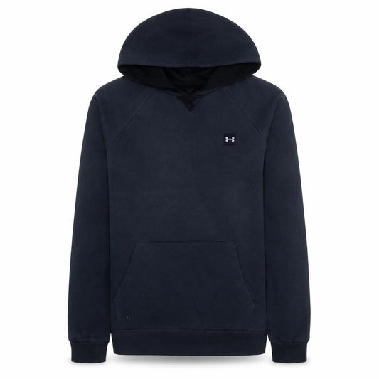 Under Armour Men's Black Pullover Hoodie Size L Relaxed Fit Fleece