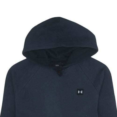 Under Armour Men's Black Pullover Hoodie Size L Relaxed Fit Fleece