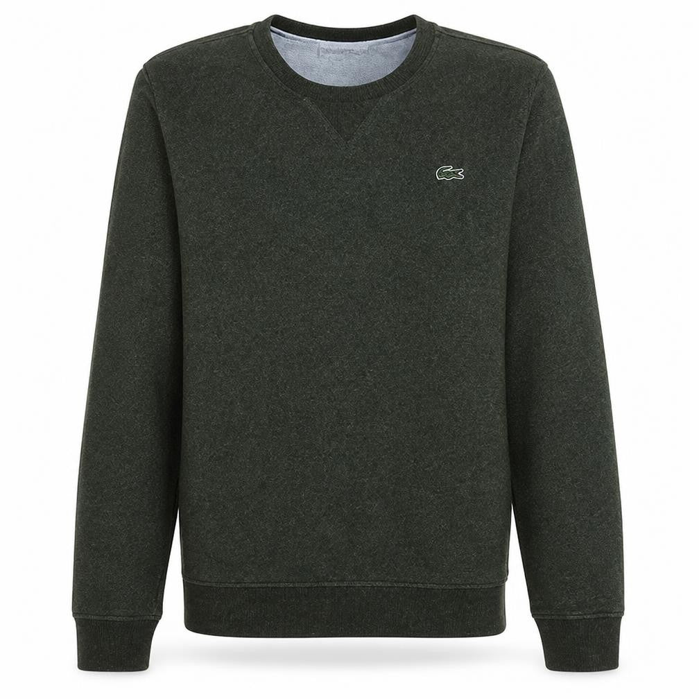 Lacoste Sport Men's Green Crew Neck Cotton Sweatshirt Size S