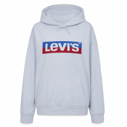 Levi's Womens White Pullover Hoodie XXS Cotton Logo Sweatshirt