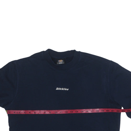 Dickies Men's Navy Crew Neck Pullover Sweatshirt Medium