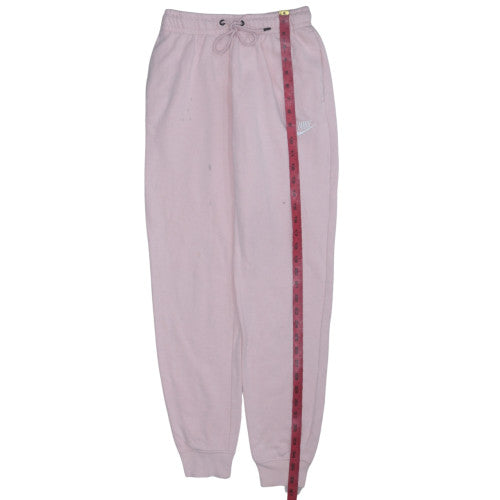 Nike Womens Pink XS Fleece Sweatpants Elastic Waist Joggers