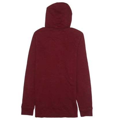 Under Armour Mens Red Pullover Hoodie Small Cotton Blend