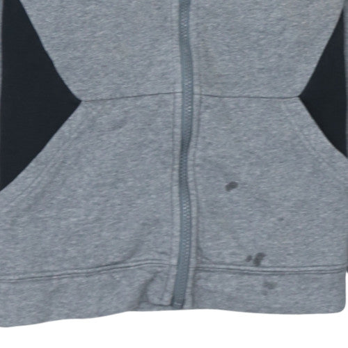 Nike Boys Grey Full Zip Fleece Hoodie XL 158-170cm Sports Casual