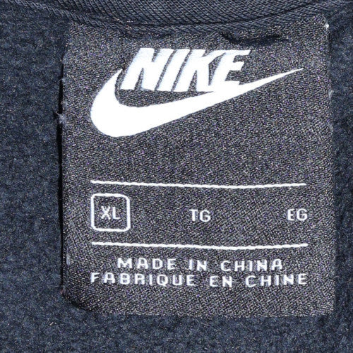 Nike Men's Black XL Full Zip Fleece Hoodie Sweatshirt