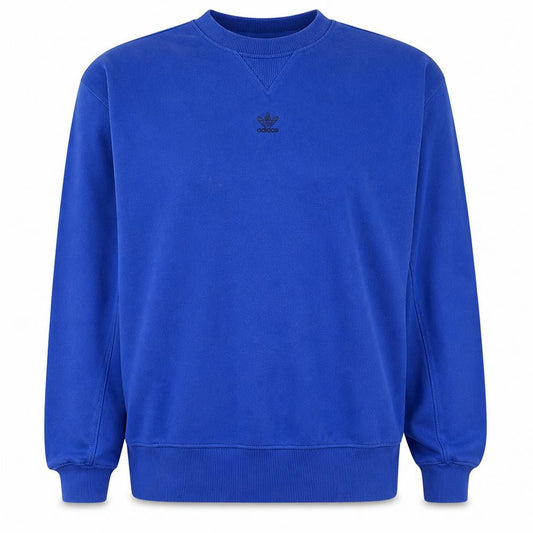 Adidas Women Blue Crew Neck Pullover Sweatshirt Size 10