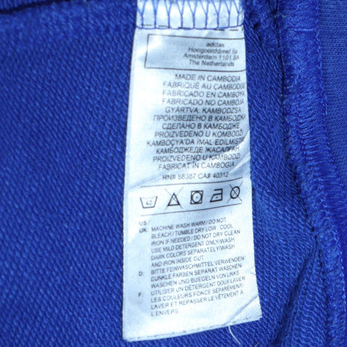 Adidas Women Blue Crew Neck Pullover Sweatshirt Size 10