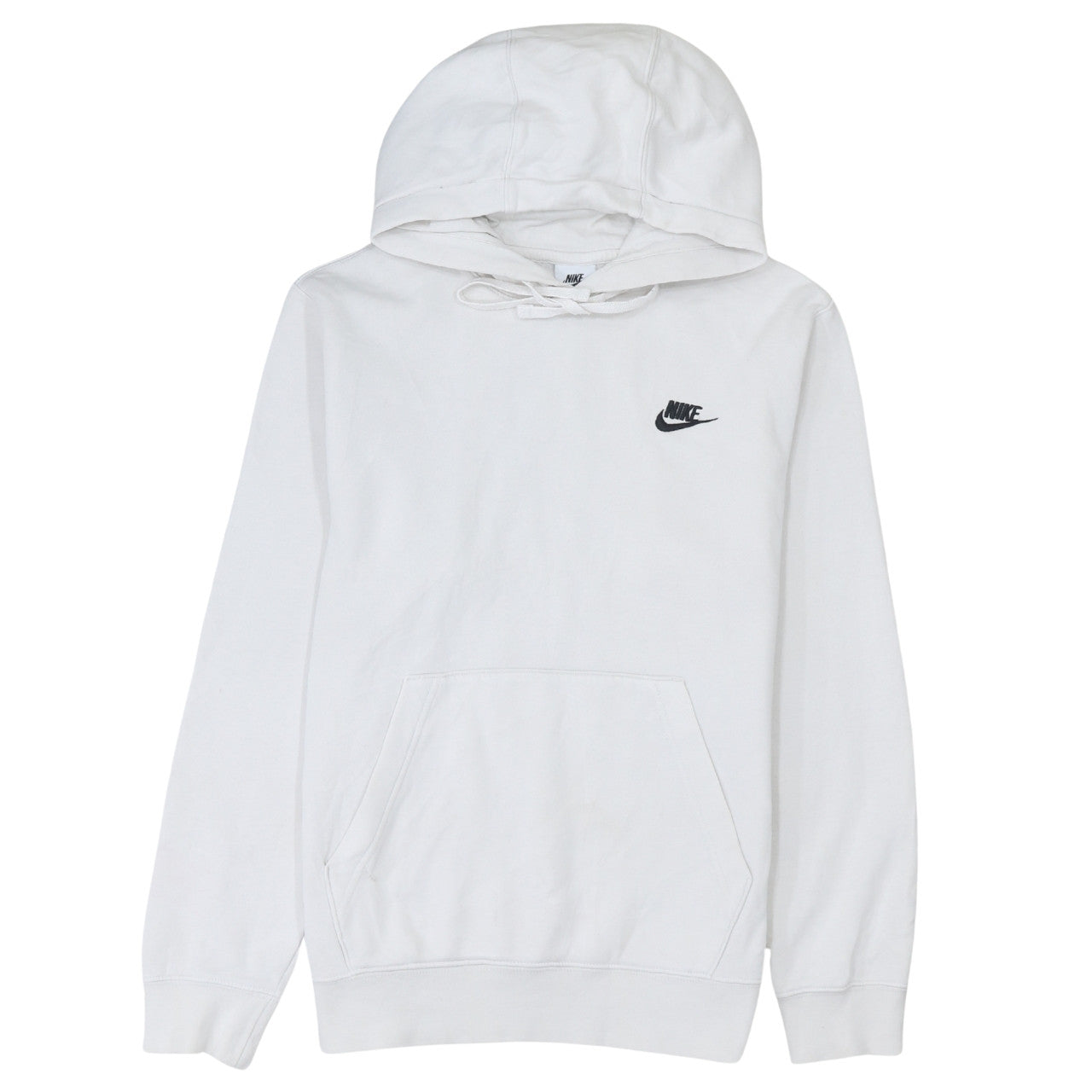 Nike Women's White XS Pullover Hoodie Cotton Blend Logo