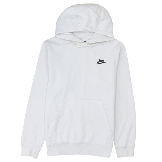 Nike Women's White XS Pullover Hoodie Cotton Blend Logo