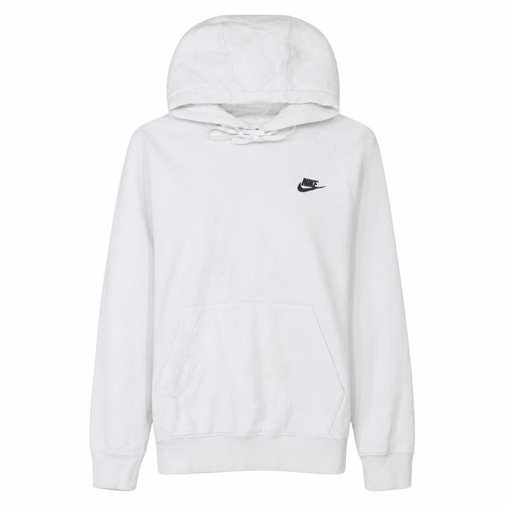 Nike Women's White XS Pullover Hoodie Cotton Blend Logo
