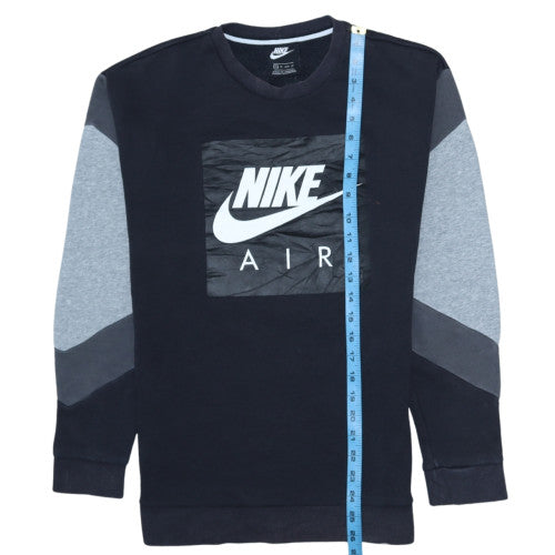 Nike Men’s Black XS Pullover Sweatshirt Crew Neck Logo Fleece