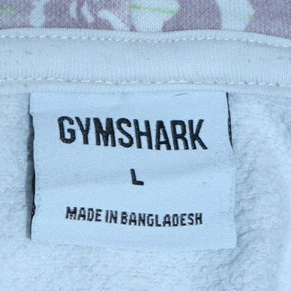 Gymshark Women's Pink Camo Pullover Hoodie Size L Cotton Blend