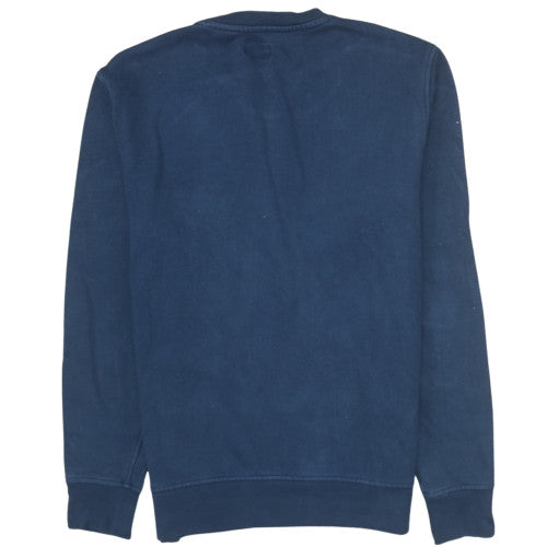 Levi's Men's Blue Crew Neck Sweatshirt M Cotton Logo Classic Style