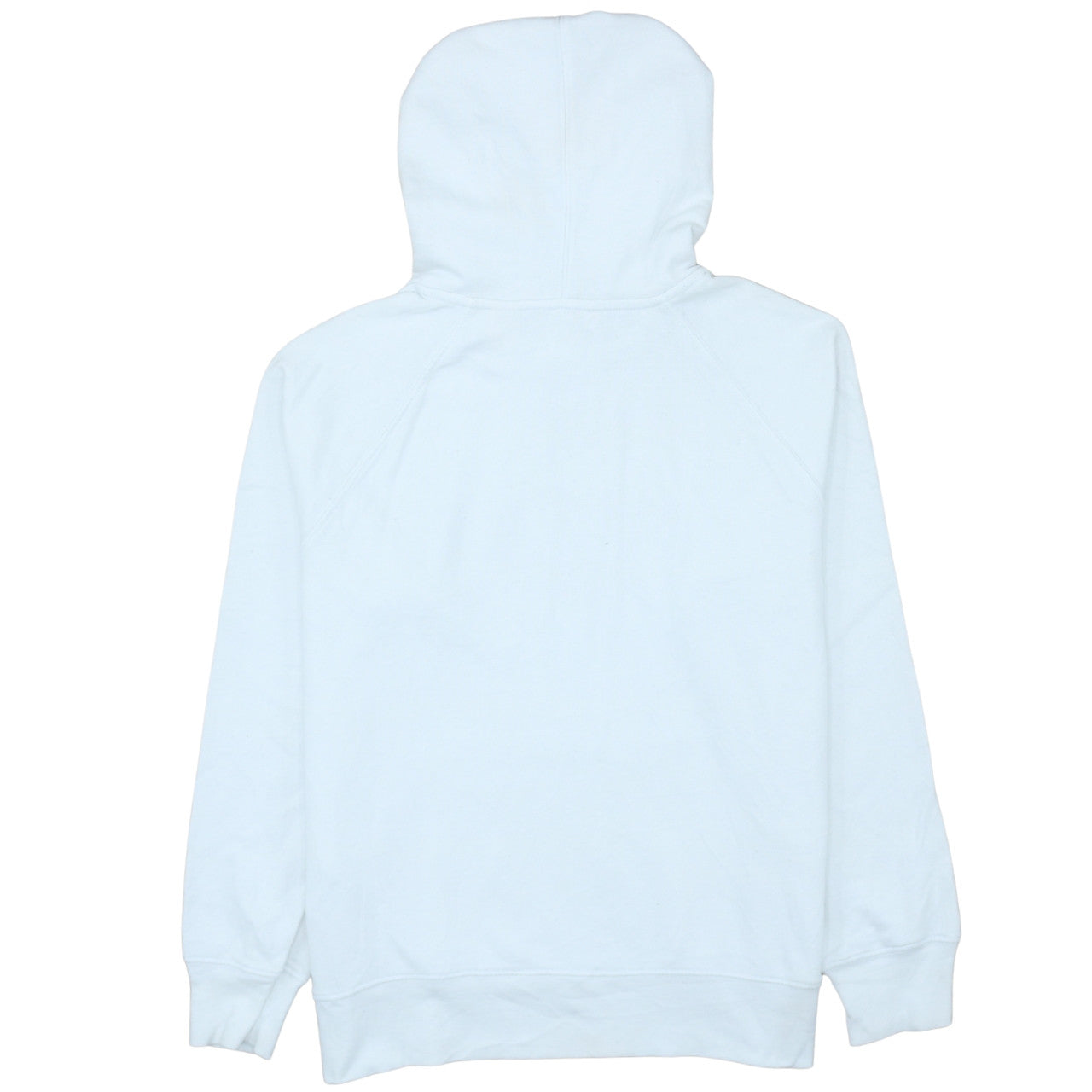 Levi's Women White Hoodie Medium Pullover Cotton Logo Casual