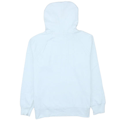 Levi's Women White Hoodie Medium Pullover Cotton Logo Casual