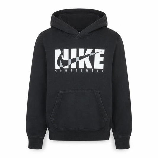 Nike Womens Black XS Pullover Hoodie Sportswear Graphic Print