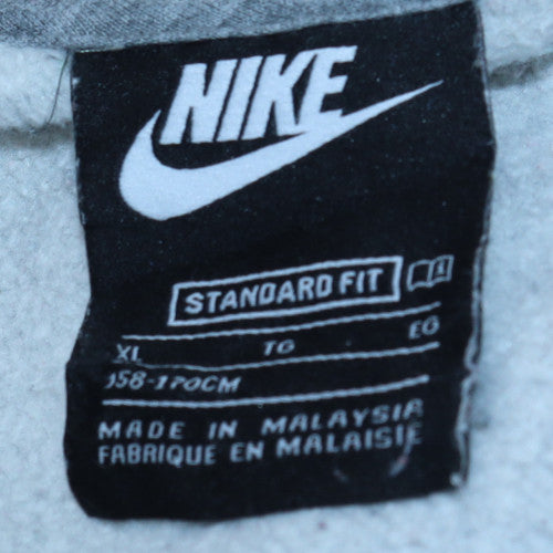 Nike Boys Grey & Black Colourblock Half Zip Hoodie XL 158-170cm