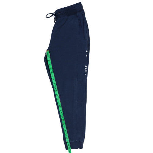 Nike Men Blue Jogger Sweatpants S Regular Fit Fleece Tapered